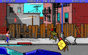 Les Manley in: Search for the King for IBM PC/Compatibles - A dead end, but what's that hanging on the line?