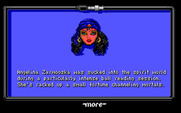 Les Manley in: Search for the King for IBM PC/Compatibles - A brief summary is shown for each character...