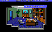 Les Manley in: Search for the King for IBM PC/Compatibles - Les talks to his boss...