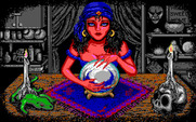 Les Manley in: Search for the King for IBM PC/Compatibles - Time to get my fortune told...