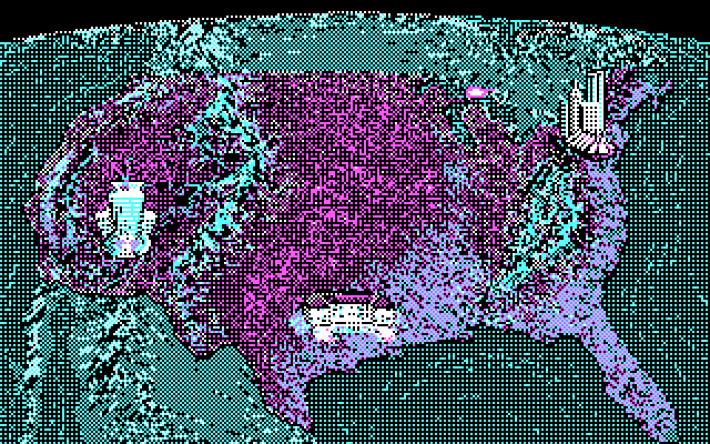 Les Manley in: Search for the King IBM PC/Compatibles Screenshot: Les is launched to the next city...