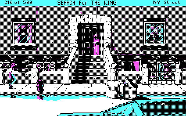Les Manley in: Search for the King IBM PC/Compatibles Screenshot: Hmm, who lives here?