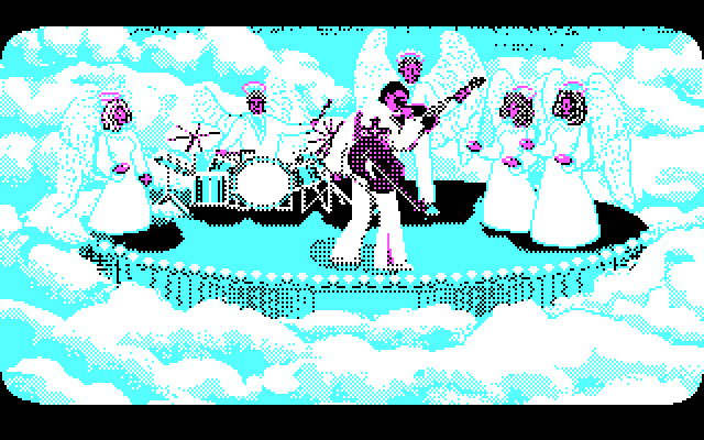 Les Manley in: Search for the King IBM PC/Compatibles Screenshot: A rare shot of Elvis...