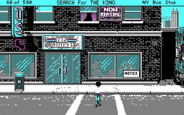 Les Manley in: Search for the King IBM PC/Compatibles Screenshot: Time to explore outside...