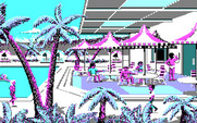 Les Manley in: Search for the King for IBM PC/Compatibles - The pool area...