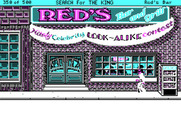 Les Manley in: Search for the King for IBM PC/Compatibles - At the bar; time to enter an Elvis look-alike contest!