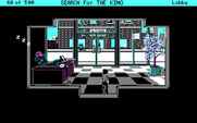 Les Manley in: Search for the King for IBM PC/Compatibles - The security guard is asleep!
