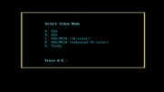 Les Manley in: Search for the King for IBM PC/Compatibles - Video mode selection.