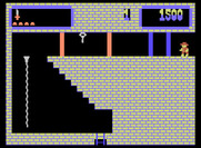Montezuma's Revenge for ColecoVision - I need some blue keys and some red keys to get past here...