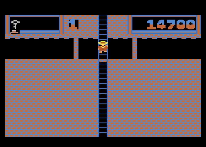 Montezuma's Revenge Atari 5200 Screenshot: Only one way to go here...
