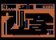 Montezuma's Revenge for Atari 5200 - Avoid the skulls when trying to get that blue key.
