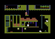 Montezuma's Revenge for Commodore 64 - This screen can be tricky to navigate.