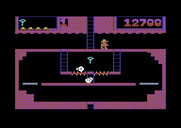 Montezuma's Revenge for Commodore 64 - I need that key, but it's being guarded!