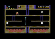 Montezuma's Revenge for Commodore 64 - Running from skulls...