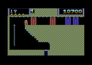 Montezuma's Revenge for Commodore 64 - Getting to this point requires a lot of keys...