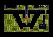 Montezuma's Revenge for Commodore 64 - Don't fall into the fire trying to reach the key...