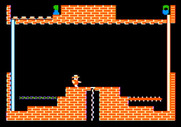 Montezuma's Revenge for Apple II - The game begins...