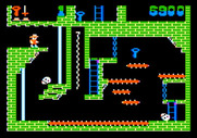 Montezuma's Revenge for Apple II - This screen looks tricky...