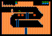 Montezuma's Revenge for Apple II - A snake! But also some treasure...