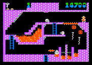 Montezuma's Revenge for Apple II - Which is the easiest path to get past these dangers?