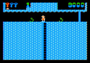 Montezuma's Revenge for Apple II - Trapped by snakes!