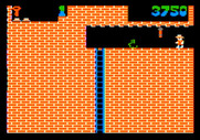 Montezuma's Revenge for Apple II - Get past this snake to climb down the ladder...