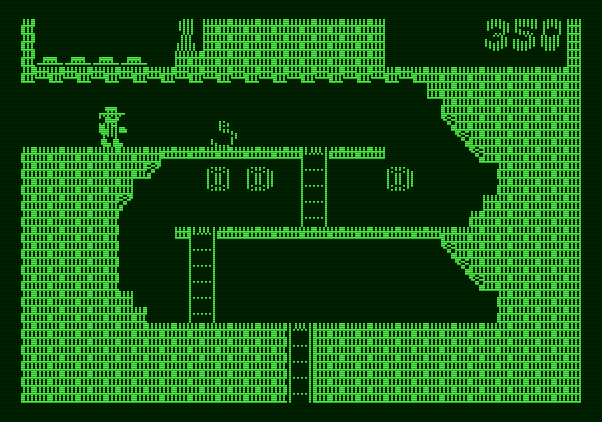 Montezuma's Revenge Apple II Screenshot: A snake! Get past the snake to collect some treasure.