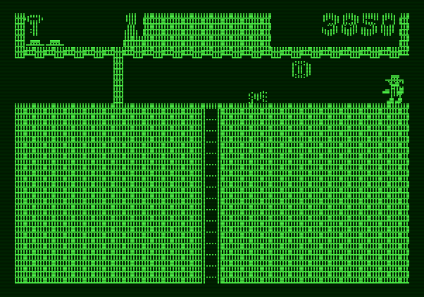 Montezuma's Revenge Apple II Screenshot: Avoid the spiders...