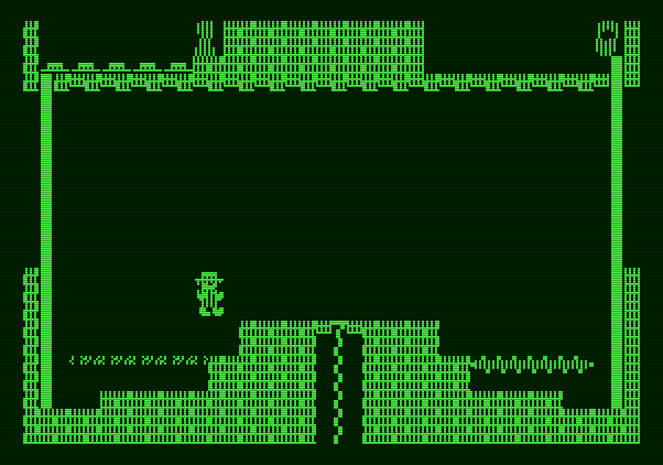 Montezuma's Revenge Apple II Screenshot: The game begins...