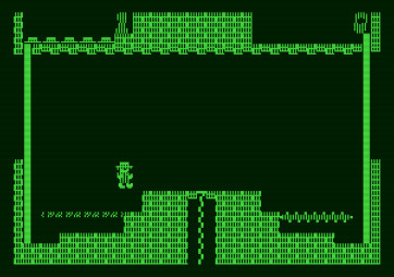 Montezuma's Revenge for Apple II - The game begins...