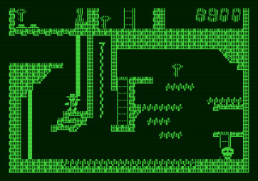 Montezuma's Revenge for Apple II - Another key...always need one of those!
