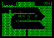 Montezuma's Revenge for Apple II - A snake! Get past the snake to collect some treasure.