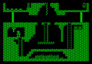 Montezuma's Revenge for Apple II - This is the first screen you'll encounter in the game.