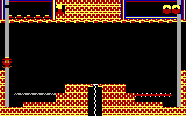Montezuma's Revenge IBM PC/Compatibles Screenshot: Game start.