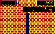 Montezuma's Revenge for IBM PC/Compatibles - A snake guards this ladder...