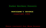 Montezuma's Revenge for IBM PC/Compatibles - Title screen.