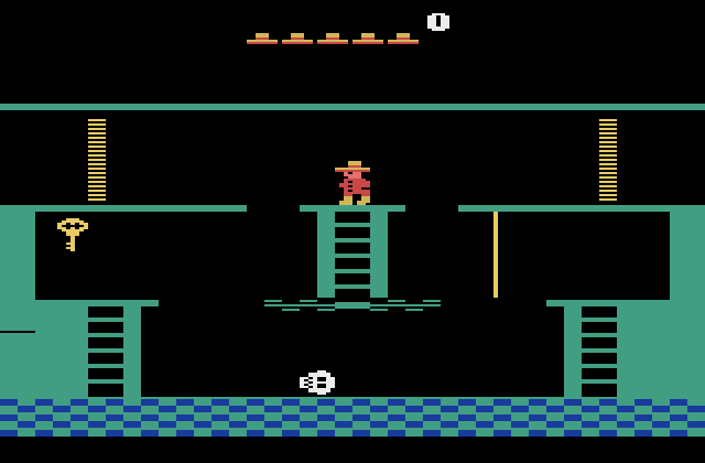Montezuma's Revenge Atari 2600 Screenshot: Game start.