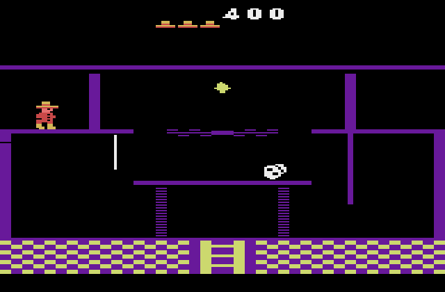 Montezuma's Revenge Atari 2600 Screenshot: Looks like a dead end here...