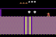 Montezuma's Revenge for Atari 2600 - Either jump over or duck under these bouncing skulls...