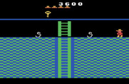 Montezuma's Revenge for Atari 2600 - This ladder is guarded by snakes...