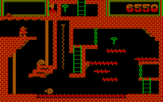 Montezuma's Revenge IBM PC/Compatibles Screenshot: Each screen features different obstacles to get past.