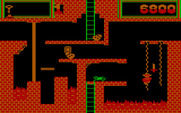 Montezuma's Revenge for IBM PC/Compatibles - Climbing a rope.