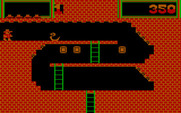 Montezuma's Revenge for IBM PC/Compatibles - A snake blocks the path.