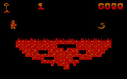 Montezuma's Revenge for IBM PC/Compatibles - Hey, who turned out the lights? I can't see the path...could be dangerous.