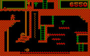 Montezuma's Revenge for IBM PC/Compatibles - Each screen features different obstacles to get past.