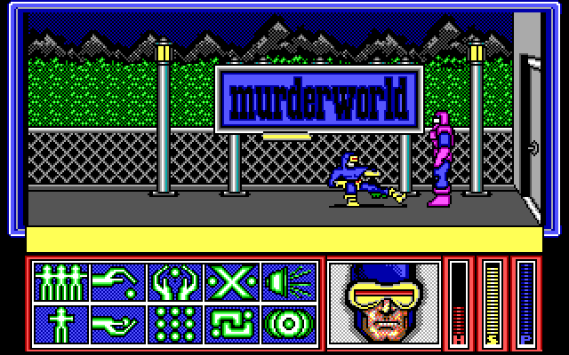 X-Men IBM PC/Compatibles Screenshot: I'm under attack!
