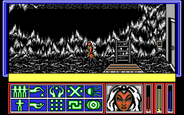X-Men IBM PC/Compatibles Screenshot: A dead end...unless I can open this door?