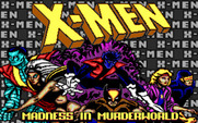 X-Men for IBM PC/Compatibles - Title screen.