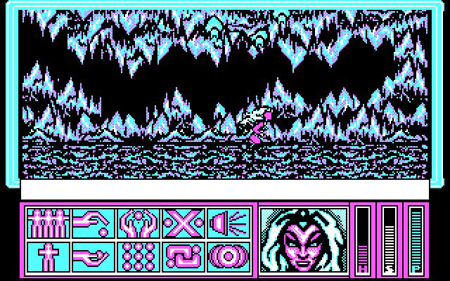 X-Men IBM PC/Compatibles Screenshot: Watch out for those bats above...