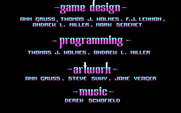 X-Men for IBM PC/Compatibles - Credits screen.